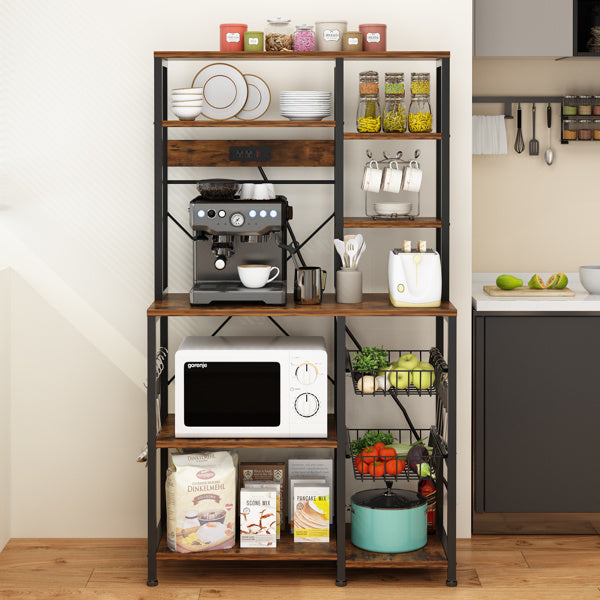 6-Layer Microwave Oven Rack with S Hooks X280375