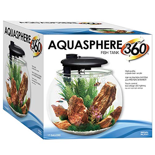 Large Bowl-Shaped Aquarium with LED Light Display U458