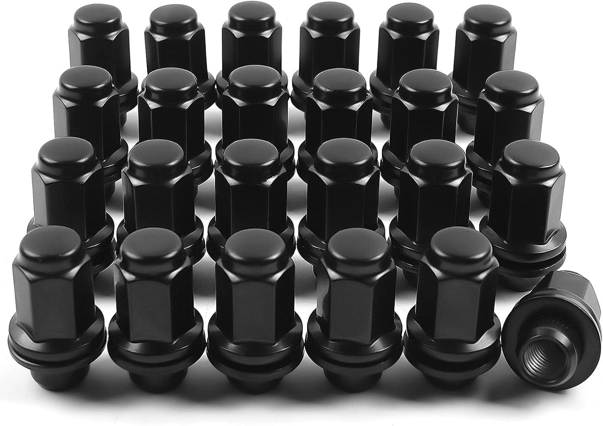 24pcs M14X1.5 Black Lug Nuts 1.80" Height 7/8" Hex Pack of 2 H51847