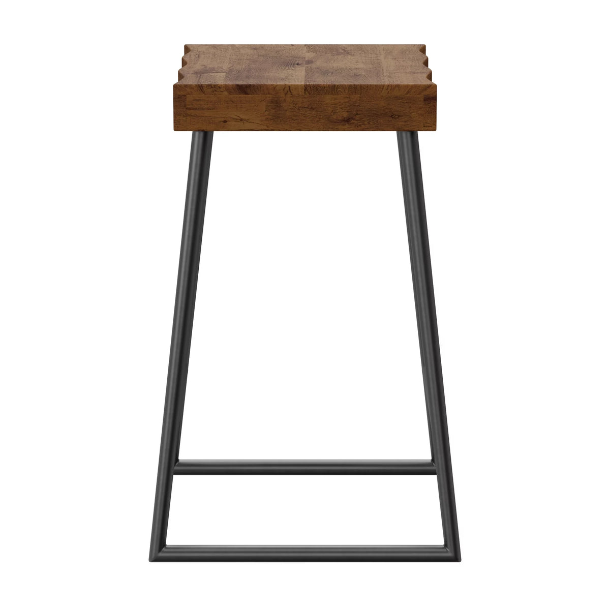 Natural Sheesham Wood Backless Counter Height Stool G653