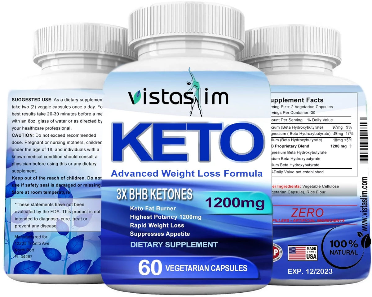1200mg Pure Ketone 180 Pills Ketogenic Diet (3 Pack) E799