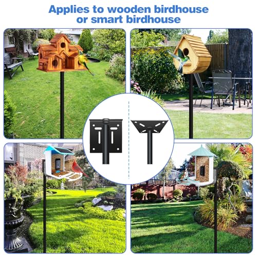 80In Bird House Pole, Heavy Duty with 5-Prong Base F448423