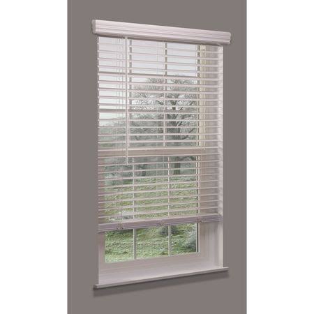 Cordless Faux Wood Blind, white, 24-3/4x22w x 3 K690181