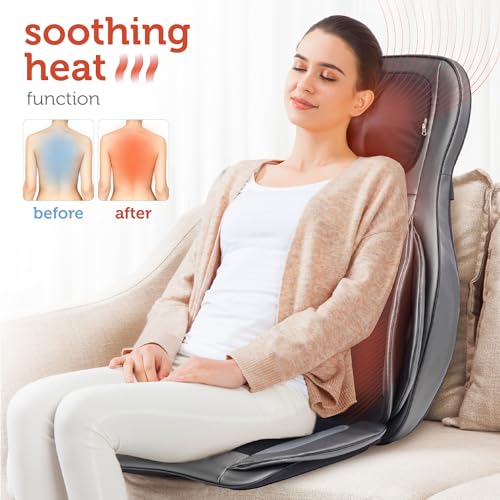 Heated Shiatsu Neck Back Massager Chair Pad Y347214