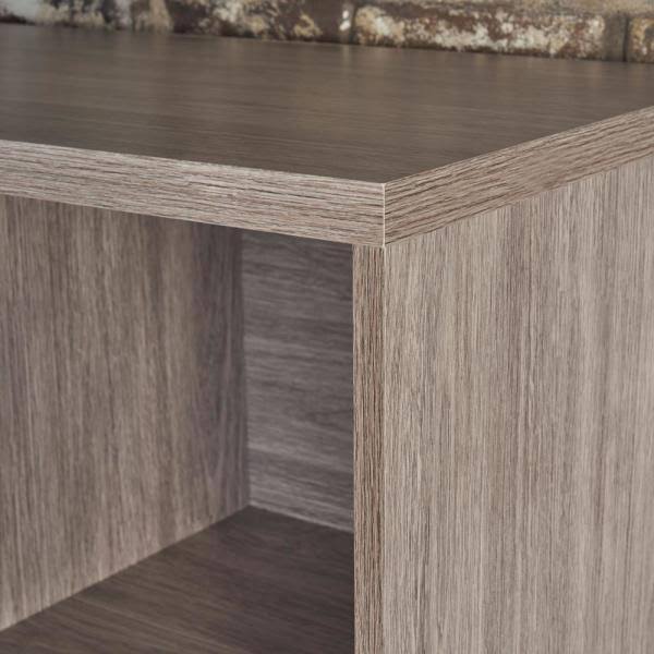 Grey Oak Black Cabinet F7683