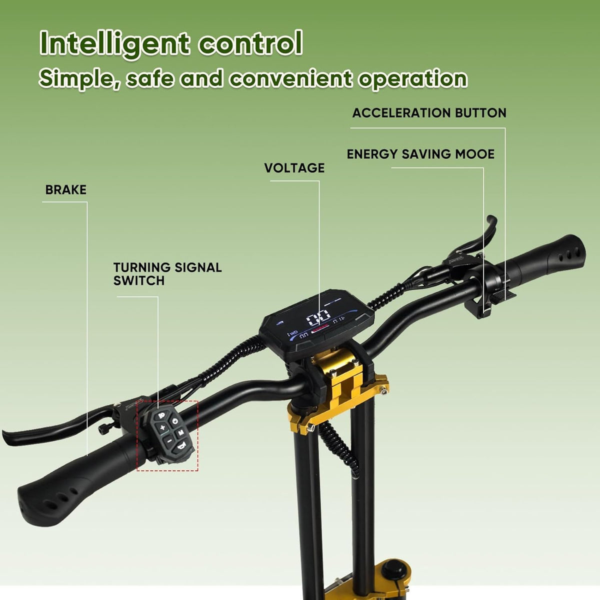 11-inch 6000W Dual Drive Electric Scooter with seat Q613