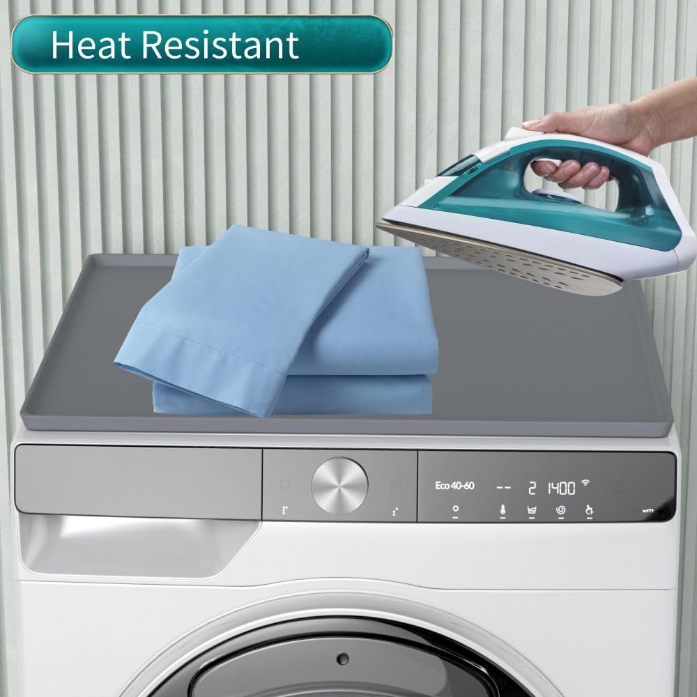 Gray 23.6''x 23.6'' Silicone Washer and Dryer Covers R921354