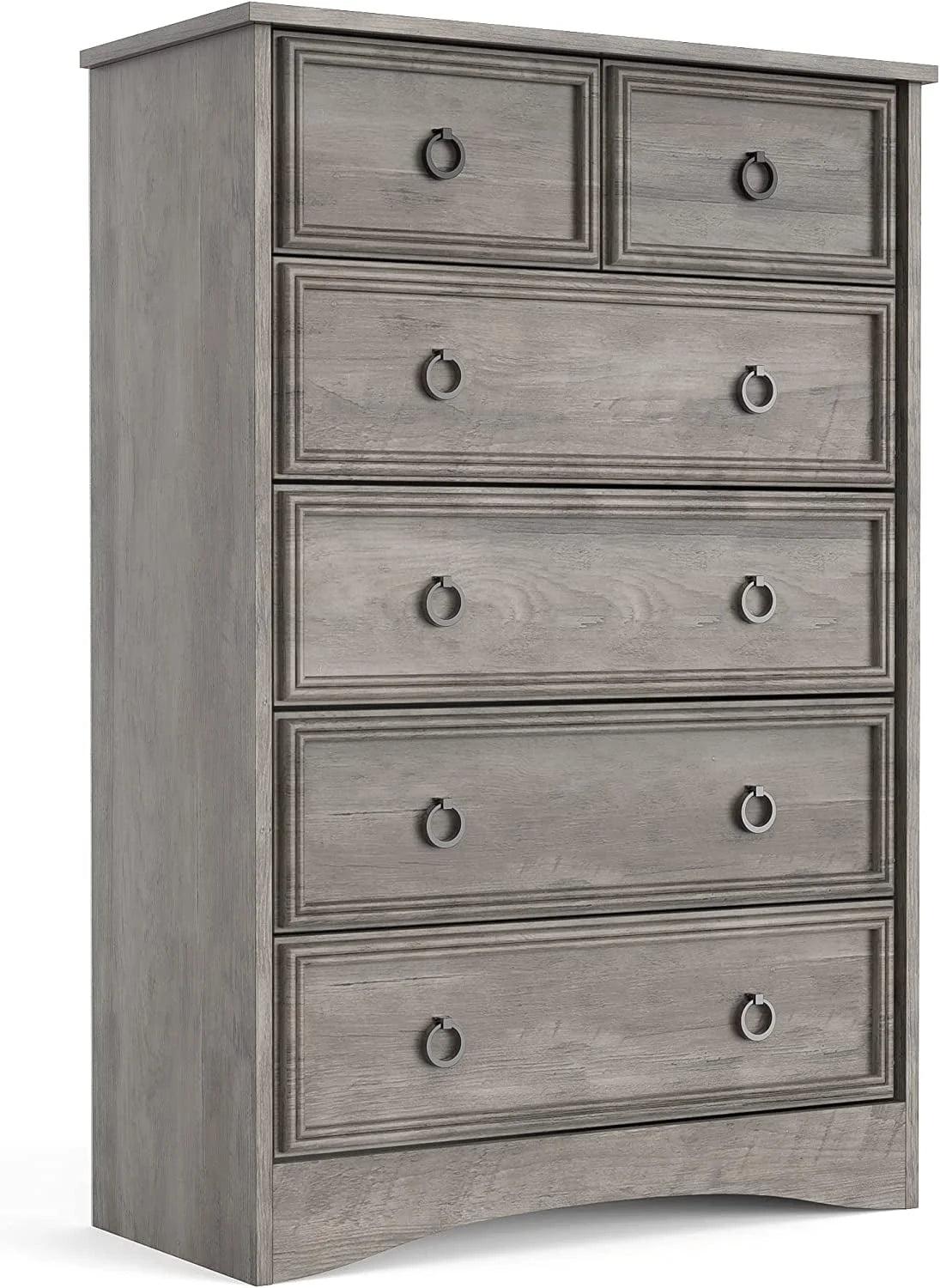 Gray 6 Drawer Wood Dresser G996