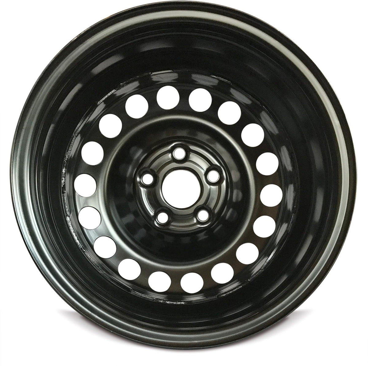 15 Inch 5 Lug Black Steel Rim P16875