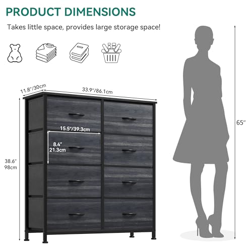 8 Drawer Fabric Storage Dresser J31069
