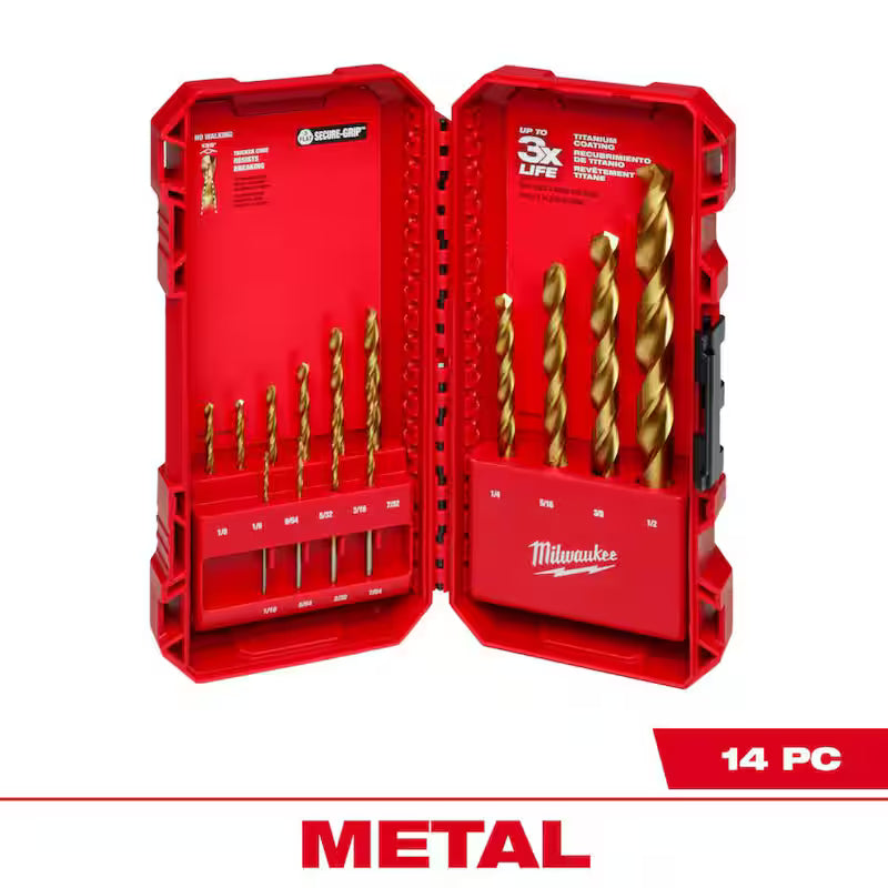14-Piece Titanium Drill Bit Set B172