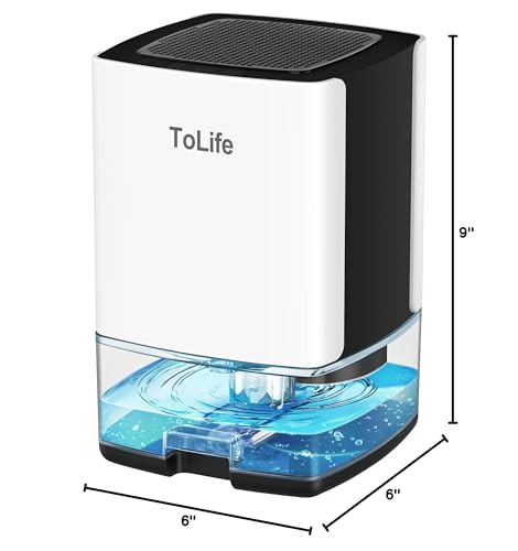 White 30 OZ Portable Small Dehumidifier with Auto-Off O805