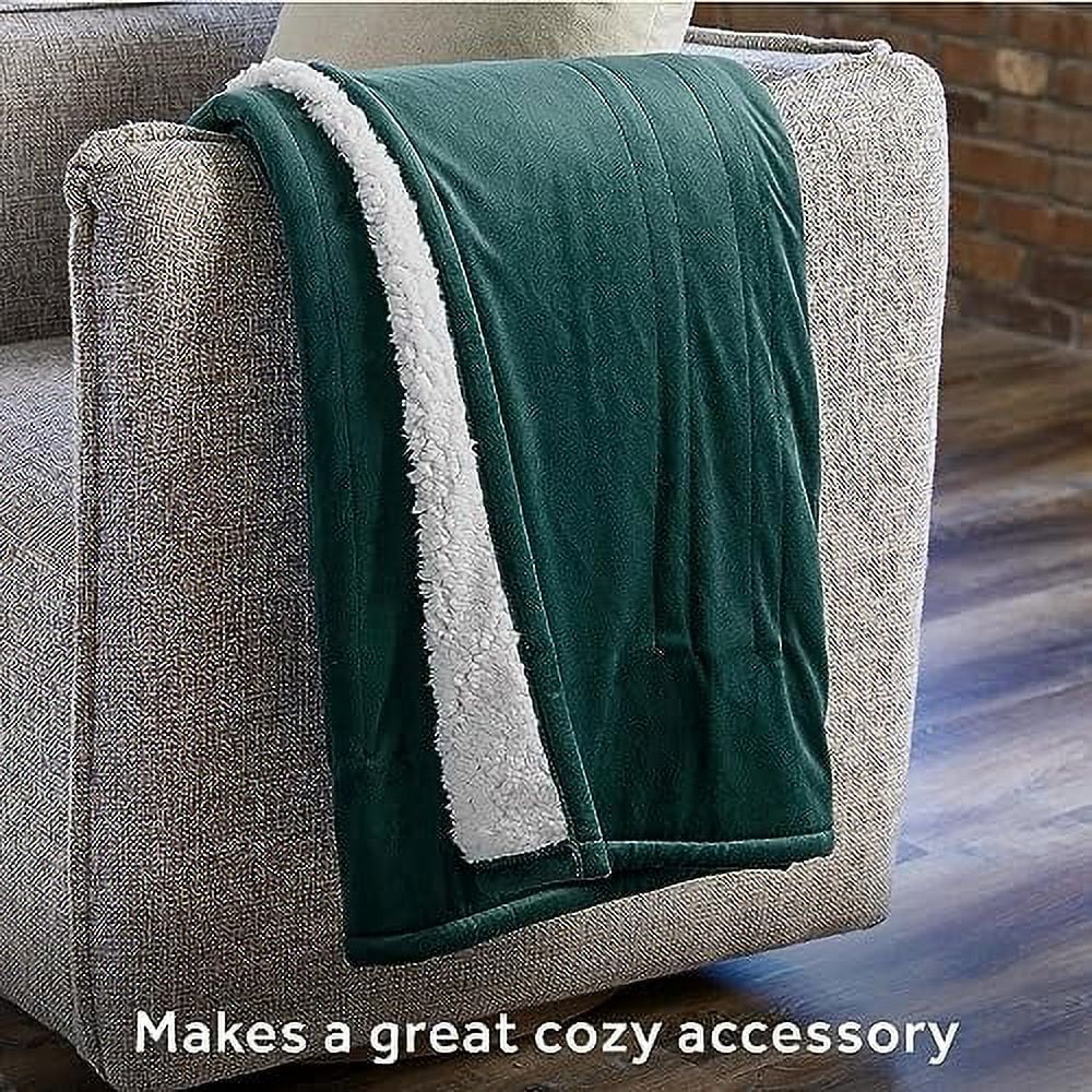 Mink Sherpa Heated Throw Blanket R807