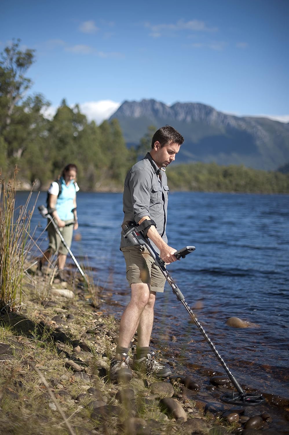All-Terrain Metal Detector with 11" Waterproof Double-D Smart Coil & Headphones Included A685