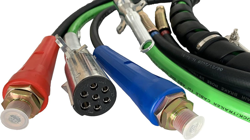 3 in 1 Air Brake Line 15 Ft Copper Electrical Cable & Air Hose Assembly Z958762