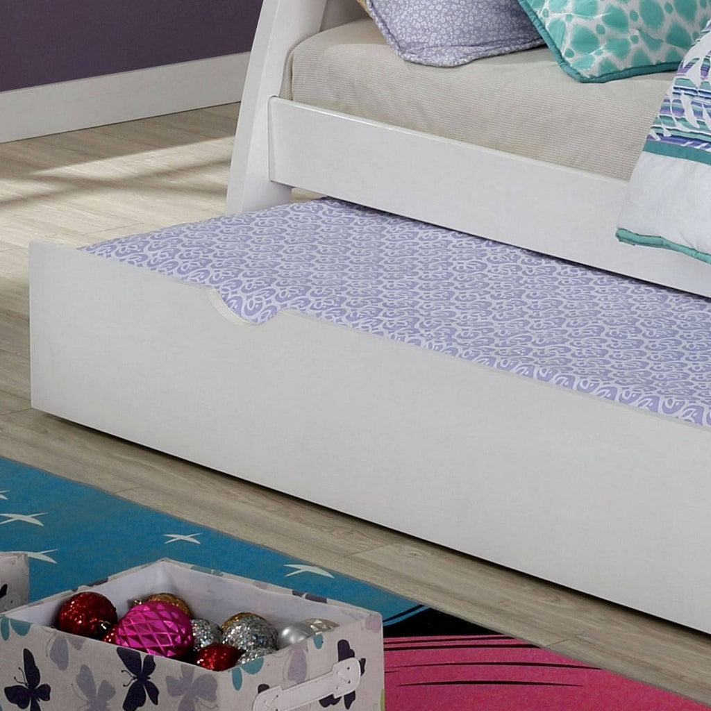 Grey Twin Solid Wood Trundle V517765