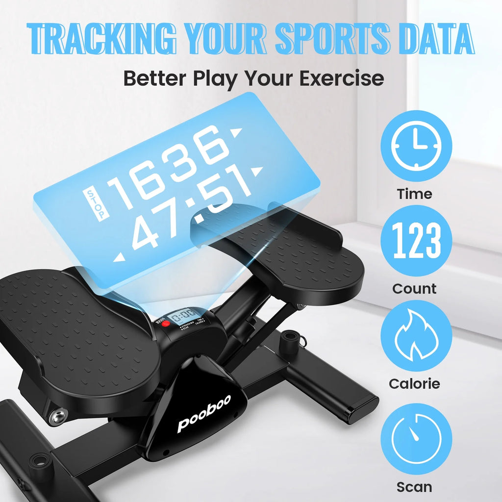 Mini Stepper Machine with Resistance Bands P9617