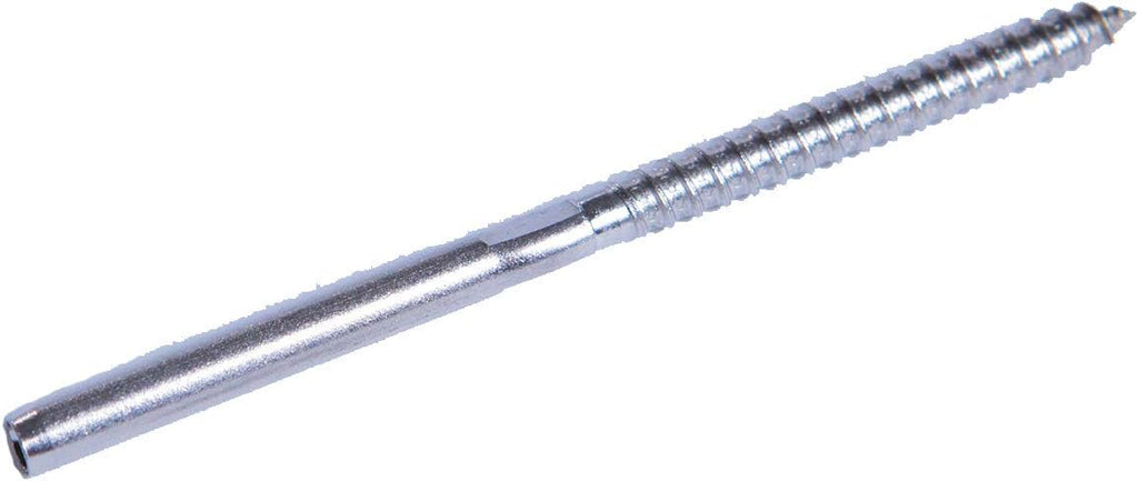 Stainless Steel Hand-Crimp Lag Stud for 1/8 Cable, Lot of 10 D27148