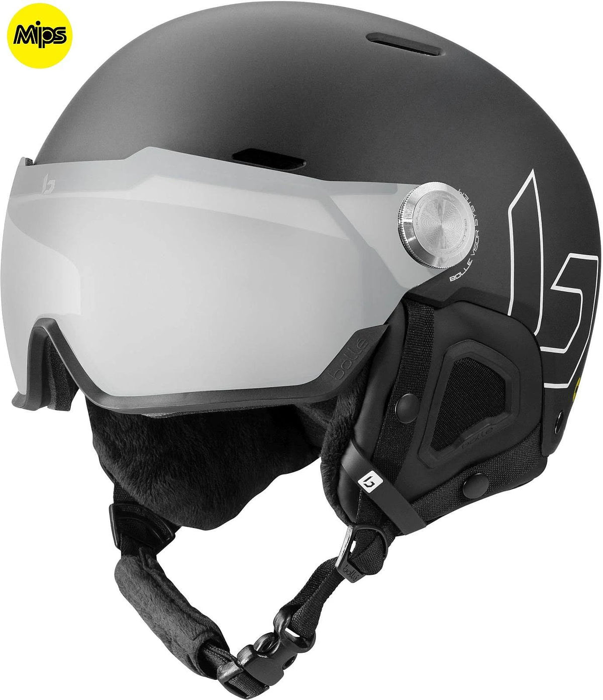 Black Matte Snow Helmet C414