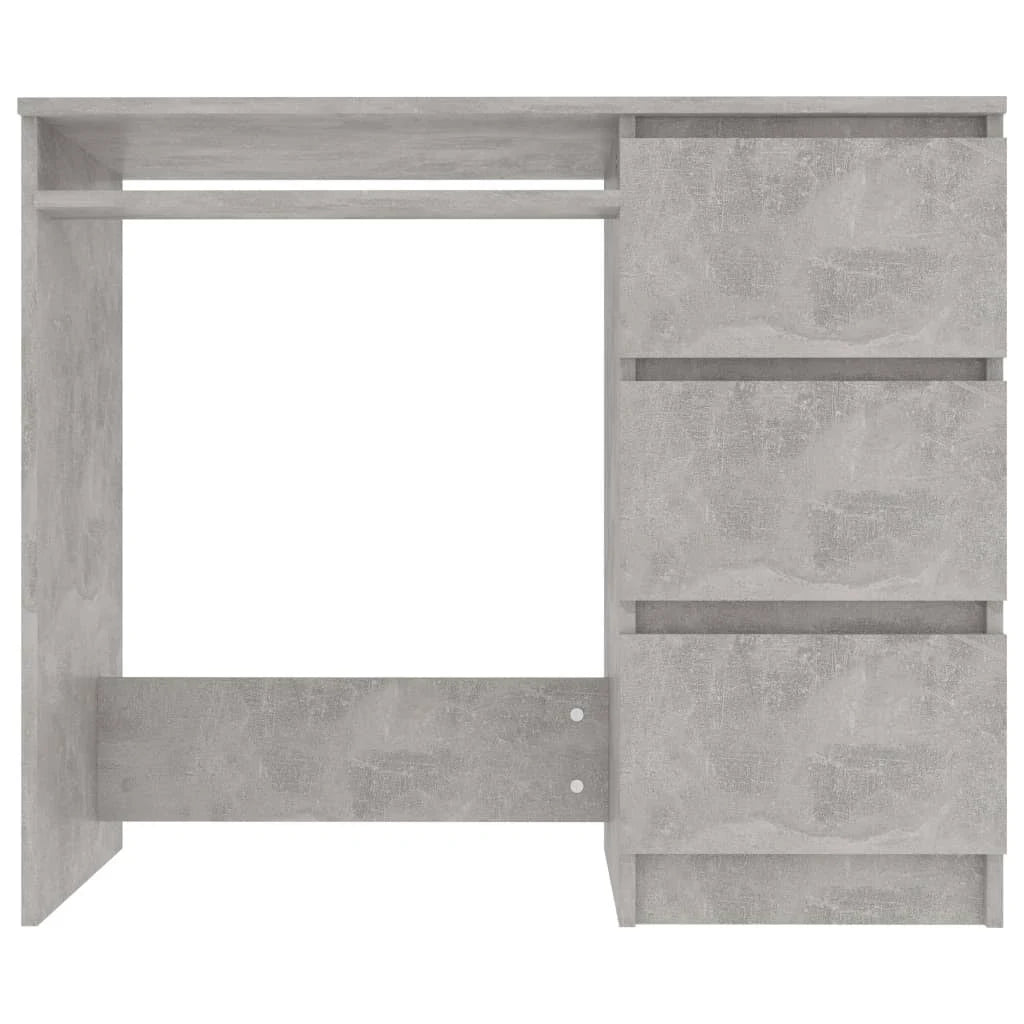 Concrete Gray Chipboard Desk E222129