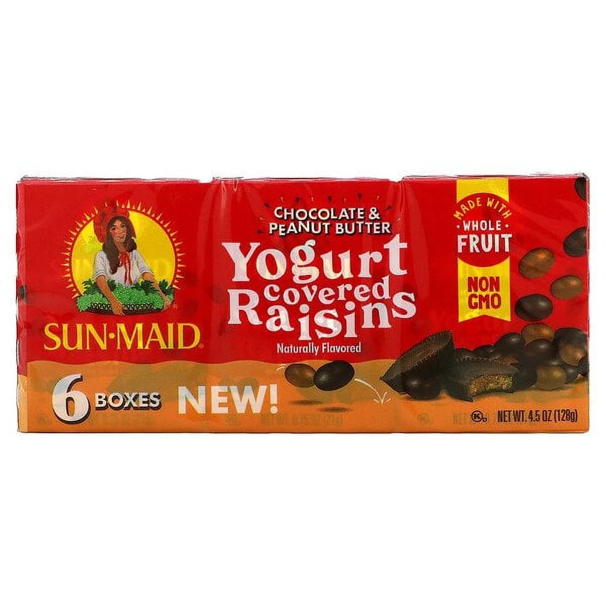 Yogurt Covered Raisins 6 Boxes 0.75 oz R5013