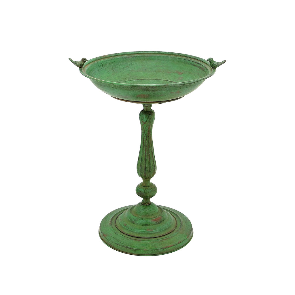 Round Pedestal Birdbath with Bird Details P363945