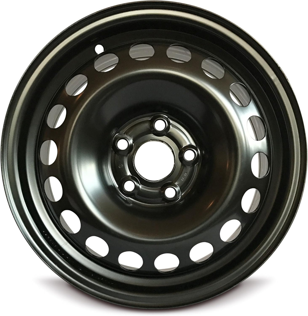 15 Inch 5 Lug Black Steel Rim P16875