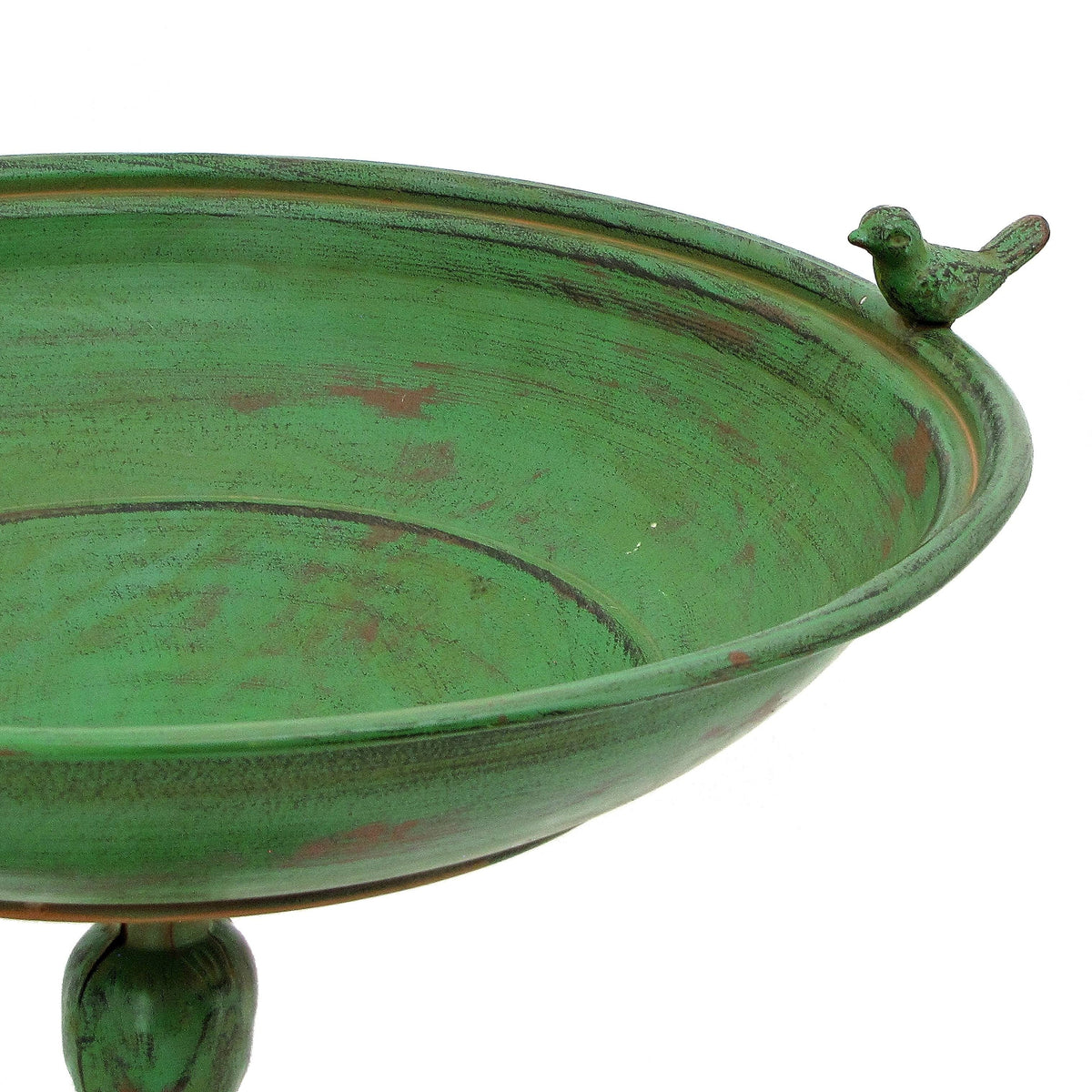 Round Pedestal Birdbath with Bird Details P363945