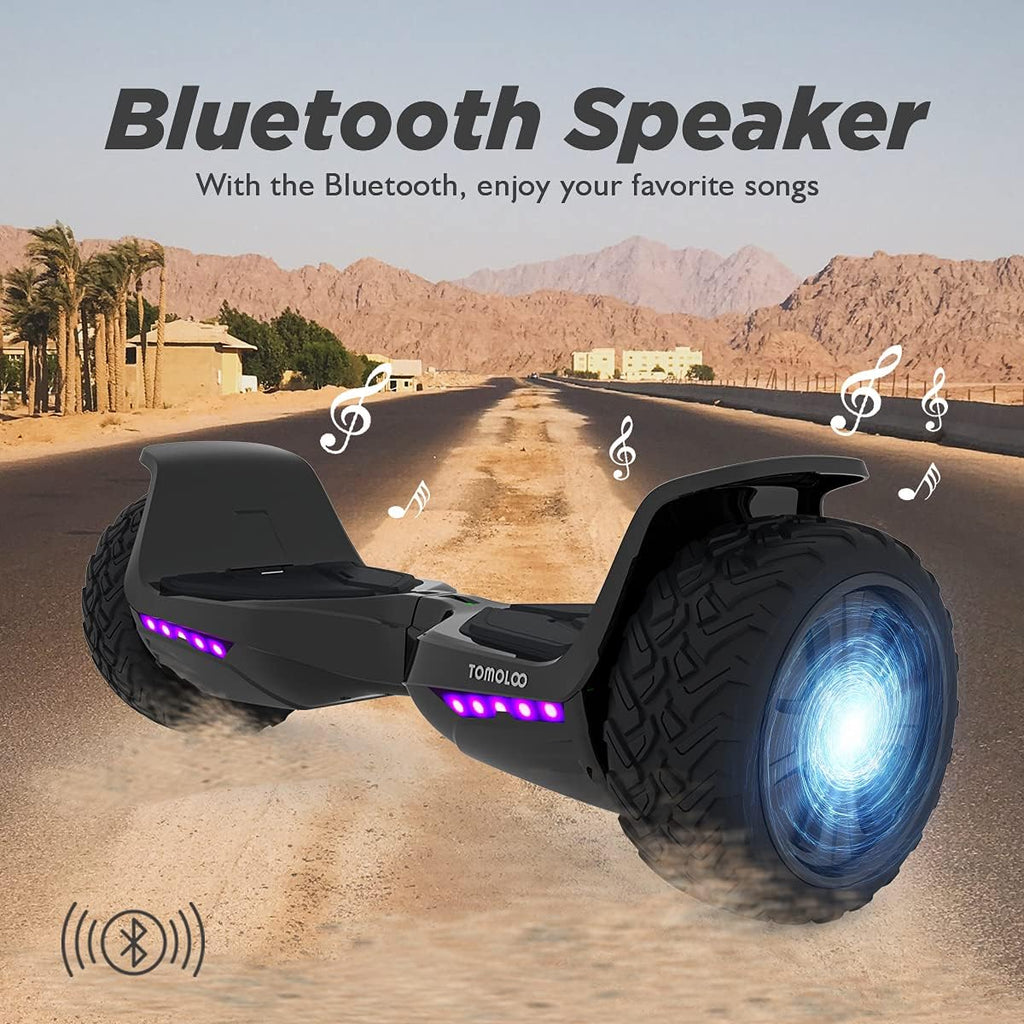 All Terrain 8.5In Self Balancing Hoverboard with Bluetooth Speakers and LED Lights H808791
