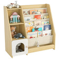 Natural Wooden 5 Sling Kids Bookshelf C30791