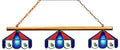 Stained Glass 3-Light Game Table Light D621
