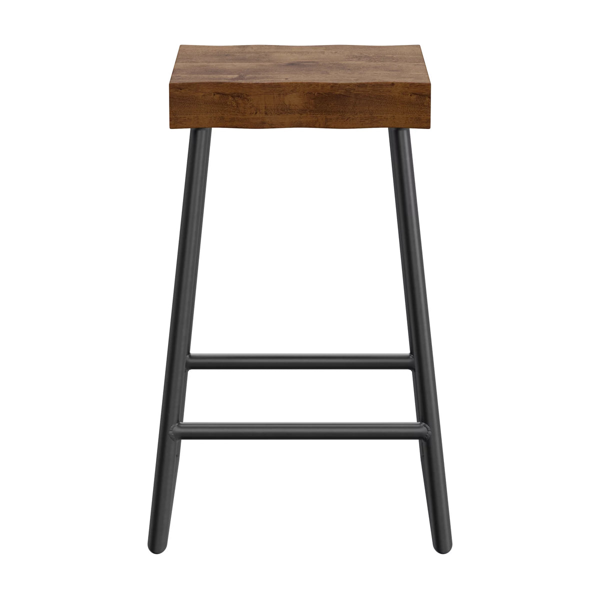 Natural Sheesham Wood Backless Counter Height Stool G653