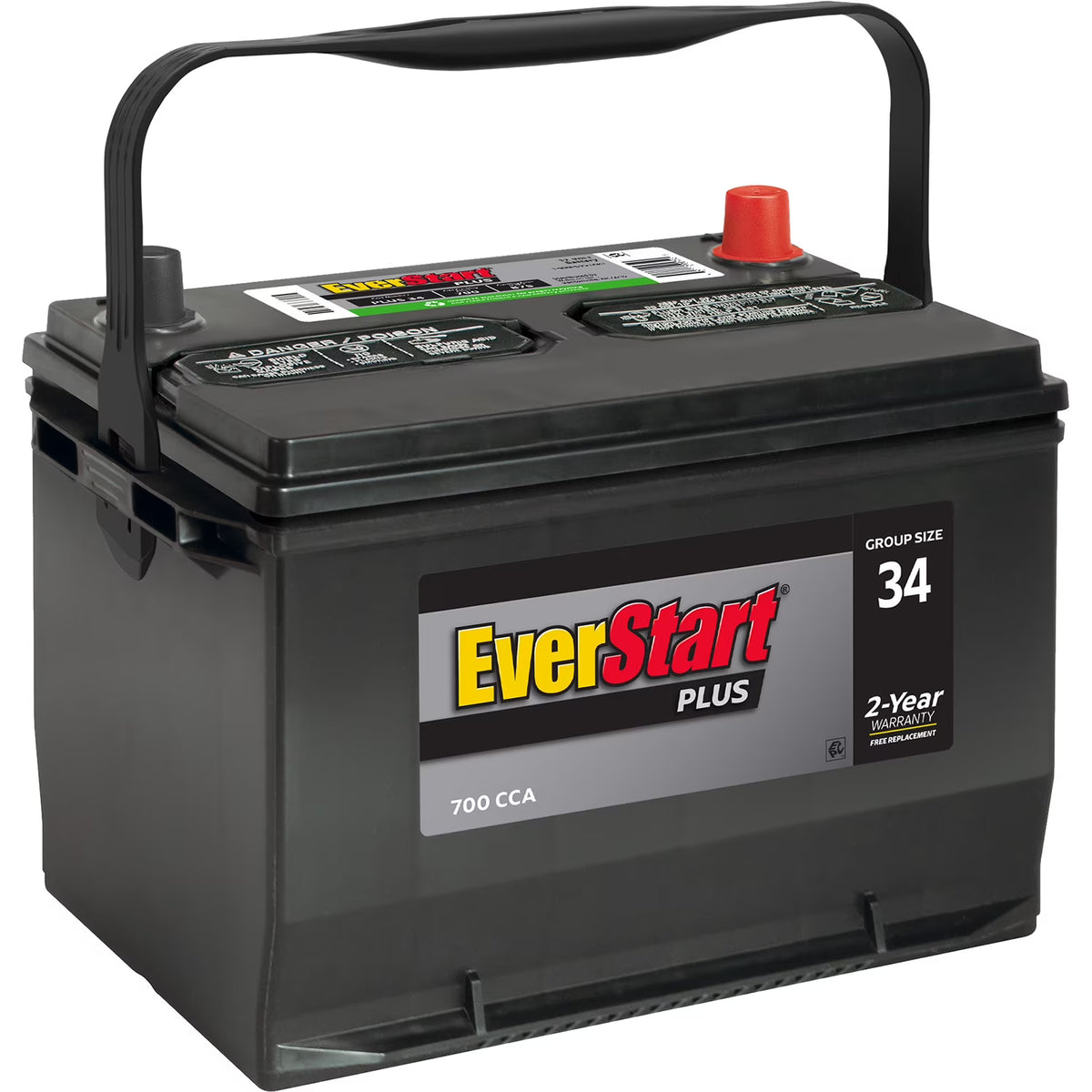 Lead Acid Automotive Battery, Group Size 34 12 Volt, 700 CCA B852549