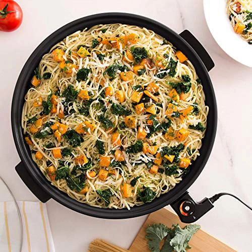 14 inch Nonstick Electric Skillet, 20 Cup Capacity, Black A955542