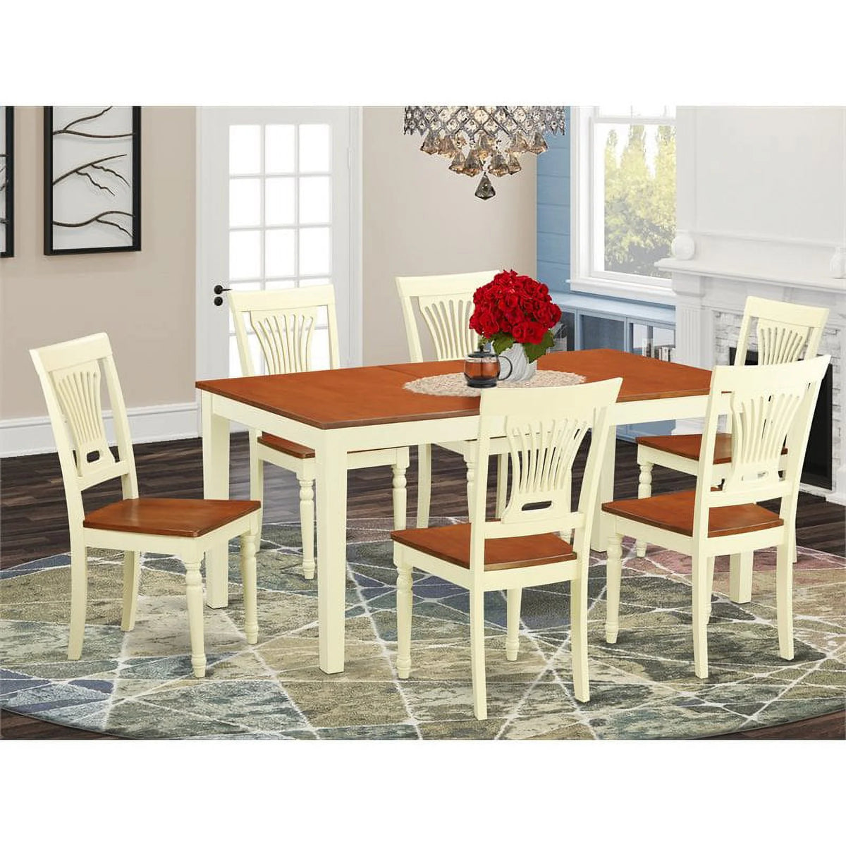 7-piece Wood Kitchen Table Set K509117