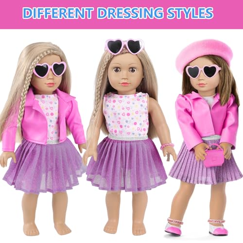 18 Inch Doll Makeup Accessories and Clothes Tote Bag Set N5392