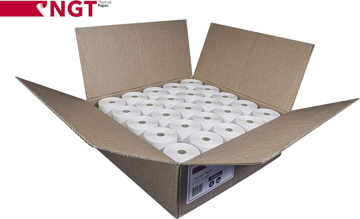 50 pcs 2 ¼ inch x 230 ft Thermal Paper Rolls L754