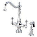 Chrome Kitchen Faucet with Solid Brass Side Sprayer A170