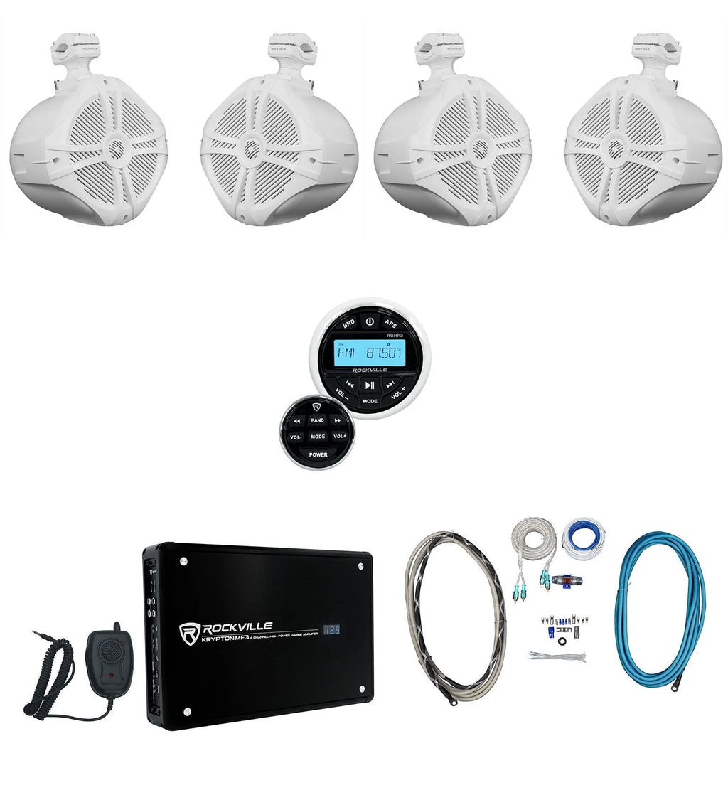 Marine Bluetooth Receiver with Remote and Amplifier N302