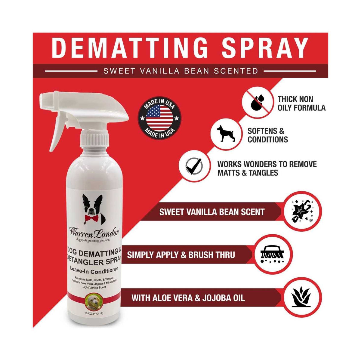 Dog Dematting & Detangler Spray E80243