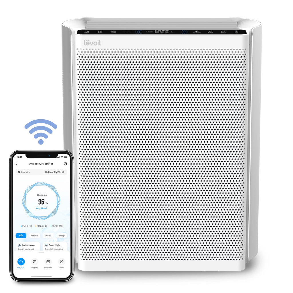 Air Purifier for Extra-Large Rooms, True HEPA Smart Air Cleaner with PM1/PM2.5/PM10 Monitor N5187