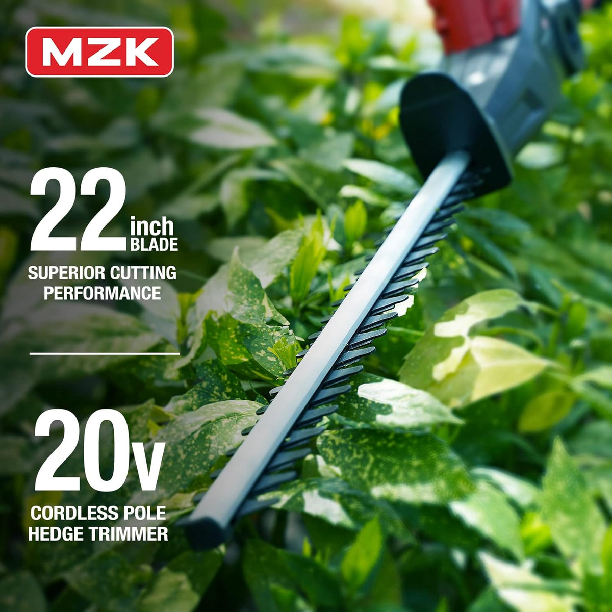 20V 21.3" Cordless Pole Hedge Trimmer with Steel Blade D818236
