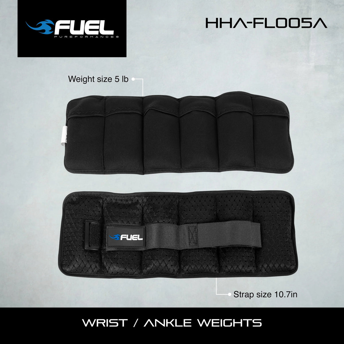 Adjustable Wrist Ankle Weights 10-Pound Pair V512