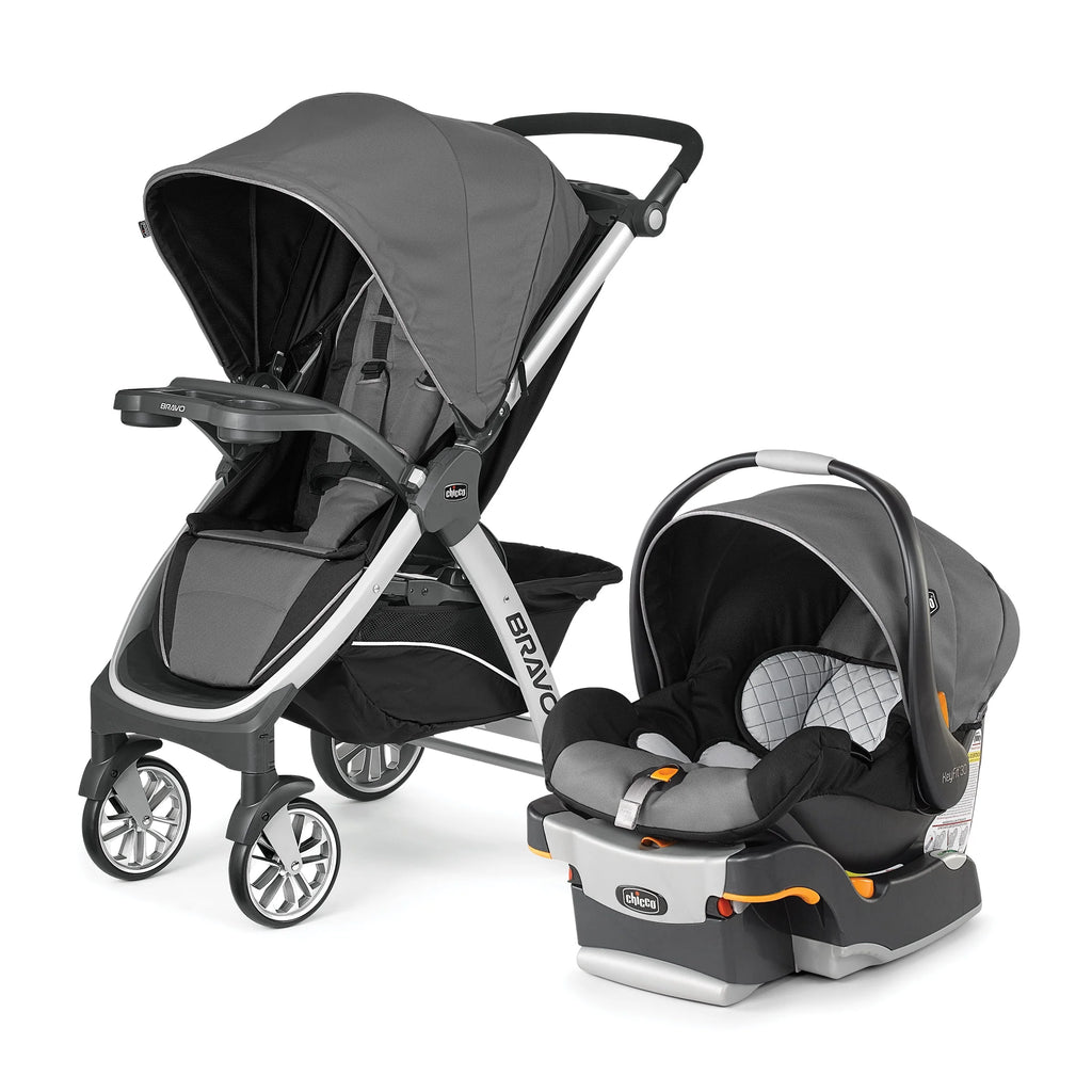 Black Stroller with Infant Car Seat V1757