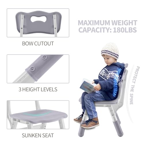 Height-Adjustable Kids Table and 2 Chairs Set with Graffiti Desktop Q3064