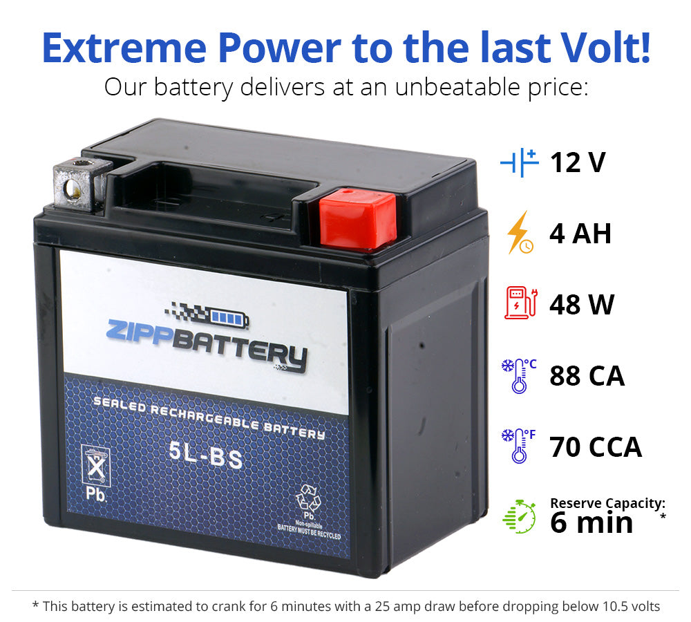 Motorcycle Battery YTX5L-BS O58971