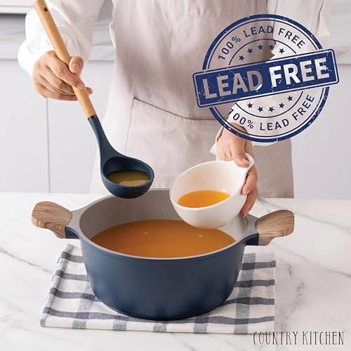 14 Pcs Nonstick Cast Aluminum Cookware Set with Utensils O18837