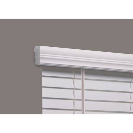 Cordless Faux Wood Blind, white, 24-3/4x22w x 3 K690181