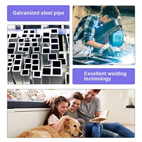 8 x 4 x 6 Ft Metal Galvanized Dog Kennel with Cover X505