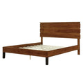 Brown Solid Wood Queen Size Platform Bed F102590
